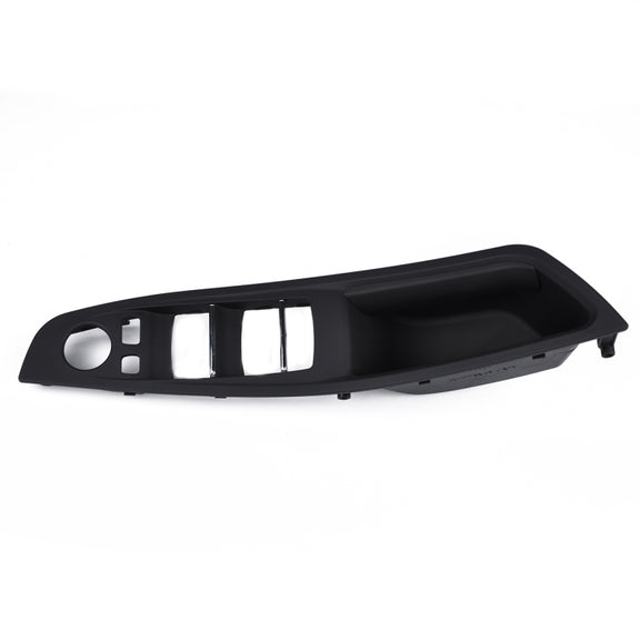 Door Left Front Handle Window Switch Panel 51417225875 for BMW 5 Series(Black)