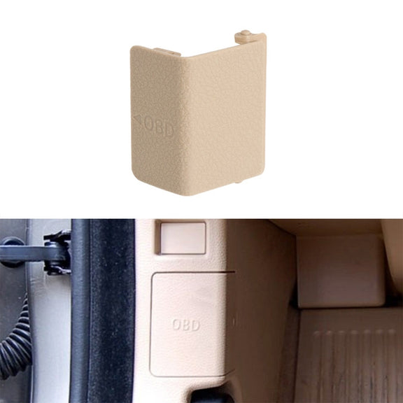 Car Diagnostic Plug Cover OBD Panel Decorative Cover 51437147538 for BMW F35 2012-2019 (Beige)