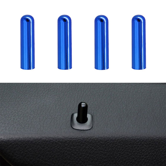 4 PCS Car Unlock Cover Door Bolt Door Handle for BMW X1 / X6(Blue)