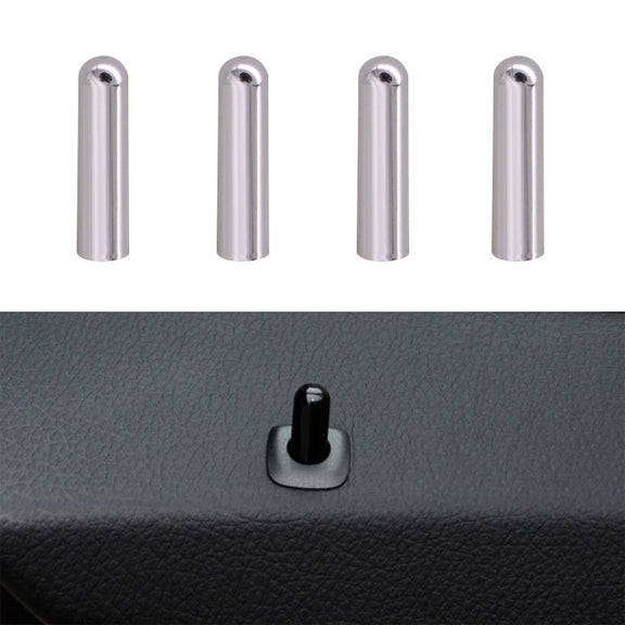 4 PCS Car Unlock Cover Door Bolt Door Handle for BMW X1 / X6(Silver)