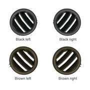Car Right Side Dashboard Small Air Outlet Circular Air-conditioning Outlet for Mercedes-Benz C Class W204 (Brown)