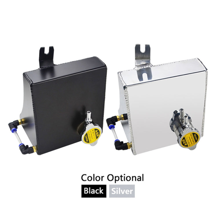 Car Modified Triangle Aluminum Alloy Cooling Water Tank Bottle Can for Nissan (Silver)