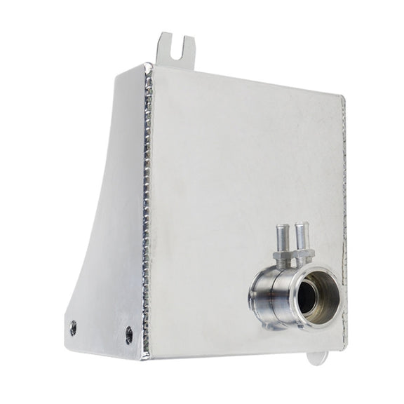 Car Modified Triangle Aluminum Alloy Cooling Water Tank Bottle Can for Nissan (Silver)