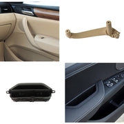 Car Front Left Inside Doors Handle Pull Trim Cover 5141 7394 519-1 for BMW X3 X4, Left Driving (Beige)