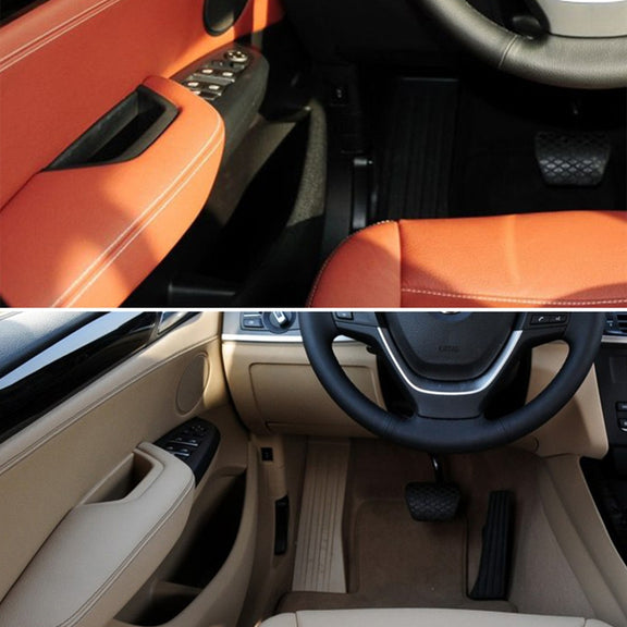 Car Front Left Inside Doors Handle Pull Trim Cover 5141 7394 519-1 for BMW X3 X4, Left Driving (Beige)
