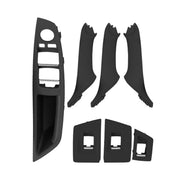 Car Standard Version Inside Doors Handle Pull Trim Cover 5141 7225 873 for BMW F10 F18, Left Driving (Black)