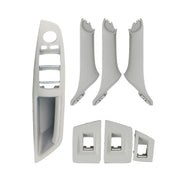 Car Standard Version Inside Doors Handle Pull Trim Cover 5141 7225 873 for BMW F10 F18, Left Driving (Grey)
