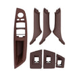 Car Standard Version Inside Doors Handle Pull Trim Cover 5141 7225 873 for BMW F10 F18, Left Driving (Wine Red) - Door Handles by PMC TechLife | Online Shopping South Africa | PMC TechLife | Buy Now Pay Later Mobicred