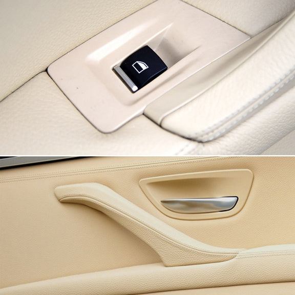 Car Imported Version Inside Doors Handle Pull Trim Cover 5141 7225 873 for BMW F10 F18, Left Driving (Grey)