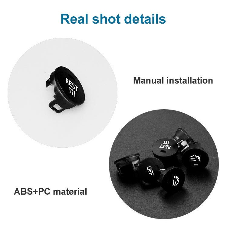 Car Air Conditioner Panel Switch Button RIGHT Key 6131 9250 196-1 for BMW E60 2003-2010, Left Driving