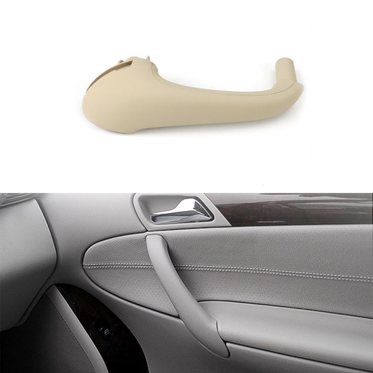 Car Rear Right Inside Doors Handle Pull Trim Cover for Mercedes-Benz C-class W203 -2007 , Left Driving(Beige)