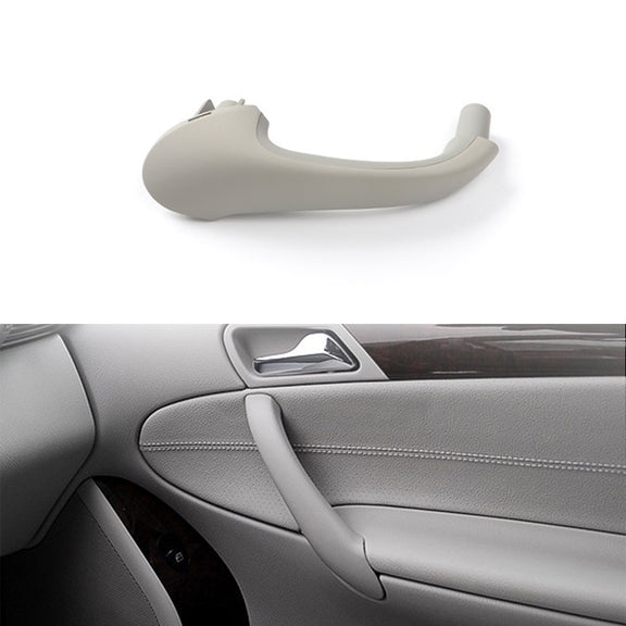 Car Front Right Inside Doors Handle Pull Trim Cover for Mercedes-Benz C-class W203 -2007, Left Driving (Grey)