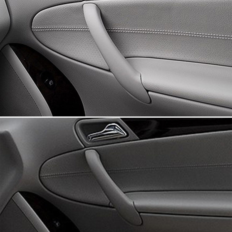 Car Rear Left Inside Doors Handle Pull Trim Cover for Mercedes-Benz C-class W203 -2007, Left Driving (Grey)