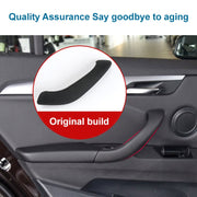 Car Right Side Inside Doors Handle Pull Trim Cover 51417417513 for BMW X1 2016-, Left Driving(Beige White)