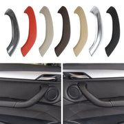 Car Left Side Inside Doors Handle Pull Trim Cover 51417417513 for BMW X1 2016-, Left Driving (Beige White)