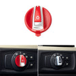 Car Headlight Switch Button Knob Cover Trim 6131 6932 796 for BMW X1 2009-2015, Left Driving(Red) - Car Switches by PMC TechLife | Online Shopping South Africa | PMC TechLife | Buy Now Pay Later Mobicred
