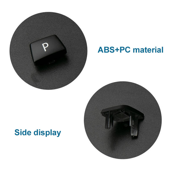 Car Gear Lever Auto Parking Button Letter P Cap for BMW G Chassis Series, Left Driving (Blue)