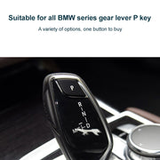 Car Gear Lever Auto Parking Button Letter P Cap for BMW X5 X6 2013-, Left Driving (Black)