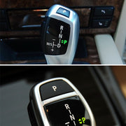 Car Gear Lever Auto Parking Button Letter P Cap for BMW X5 X6 2013-, Left Driving (Black)