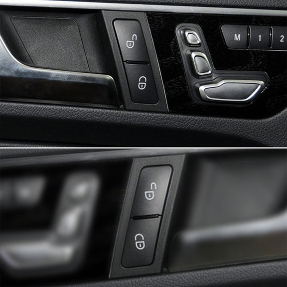 Car Left Side Door Lock Switch Buttons 2049058402 for Mercedes-Benz W204, Left Driving (Red)