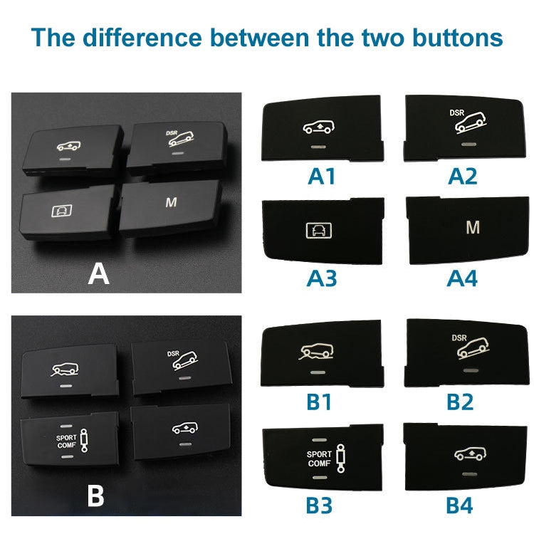 Car Model A2 Downhill Auxiliary Switch Shift Button for Mercedes-Benz GL GLE Class W166, Left Driving