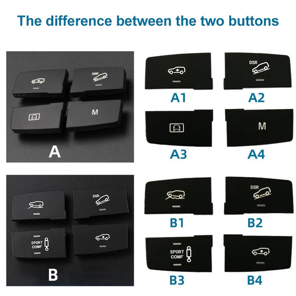 Car Model A2 Downhill Auxiliary Switch Shift Button for Mercedes-Benz GL GLE Class W166, Left Driving