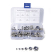 60 PCS Car 304 Stainless Steel Lock Nuts Nylon Insert Locknut Kit M3-M10 - Nuts & Bolts by PMC TechLife | Online Shopping South Africa | PMC TechLife | Buy Now Pay Later Mobicred
