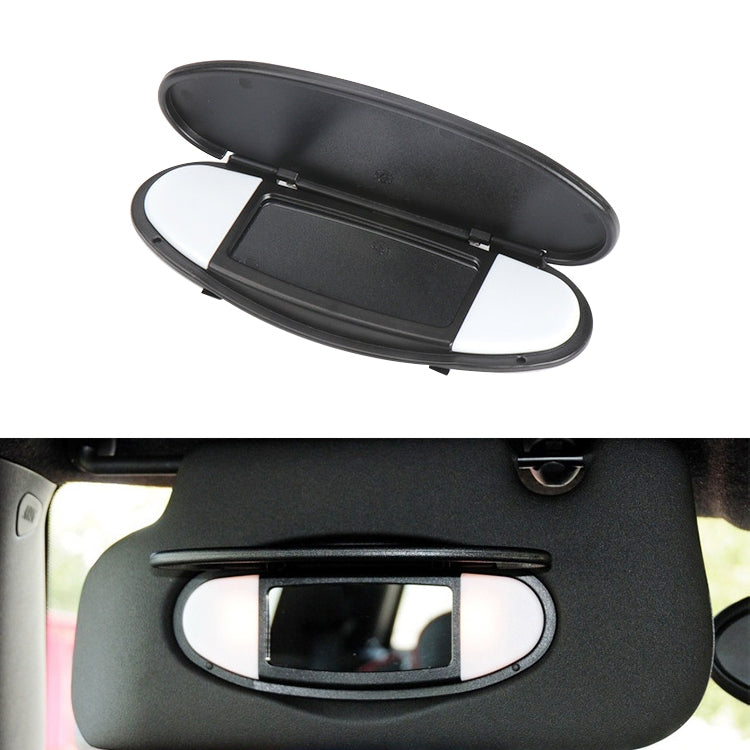 Car Sunshade Makeup Mirror Sun Visor for BMW mini R50R56, Left Driving (Black)