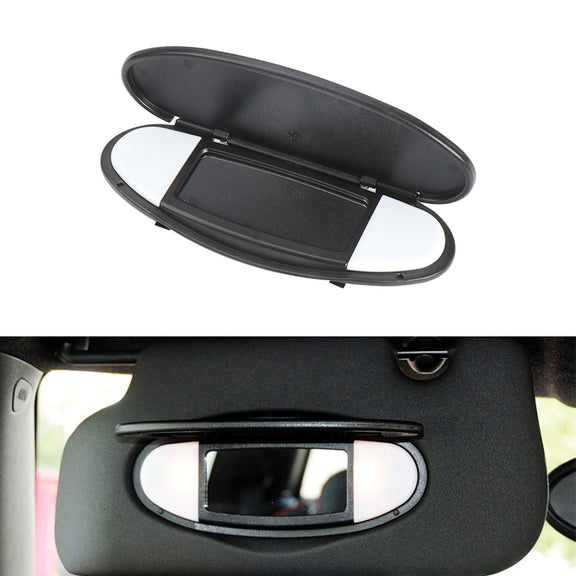 Car Sunshade Makeup Mirror Sun Visor for BMW mini R50R56, Left Driving (Black)