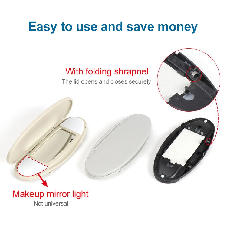 Car Sunshade Makeup Mirror Sun Visor for BMW mini R50R56, Left Driving (Grey)