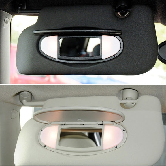 Car Sunshade Makeup Mirror Sun Visor for BMW mini R50R56, Left Driving (Beige)