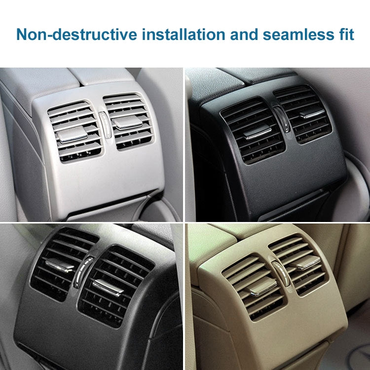 Car Rear Air Conditioner Air Outlet Panel for Mercedes-Benz W204 2007-2014, Left Driving (Grey)