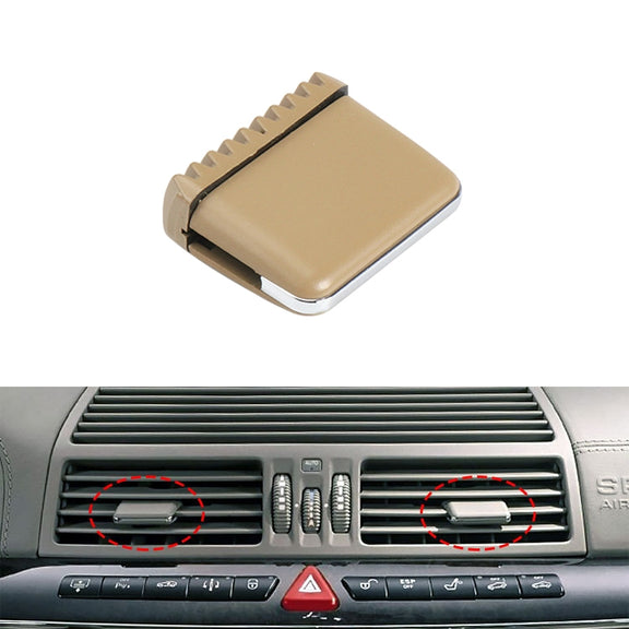 Car Left and Right Side Air Conditioning Exhaust Switch Paddle for Mercedes-Benz S Class W220 1998-2005, Left Driving (Khaki)