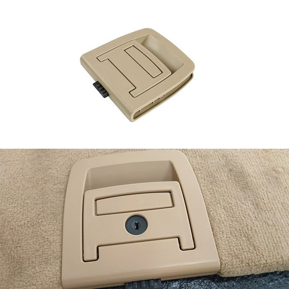 Car Rear Trunk Mat Carpet Handle without Hole 51479120283 for BMW X5 / X6 2006-2013, Left Driving (Beige)