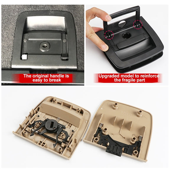 Car Rear Trunk Mat Carpet Handle without Hole 51479120283 for BMW X5 / X6 2006-2013, Left Driving (Black)