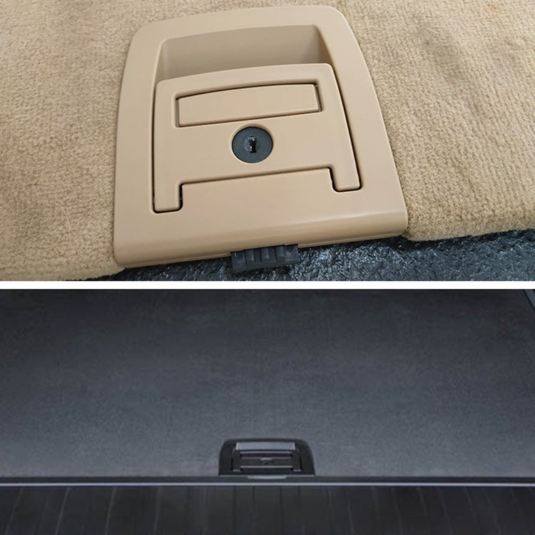 Car Rear Trunk Mat Carpet Handle without Hole 51479120283 for BMW X5 / X6 2006-2013, Left Driving (Black)