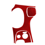 3 in 1 Carbon Fiber Car Gear Panel Sticker Kits B for Chevrolet Corvette C5 1998-2004, Left Drive (Red)