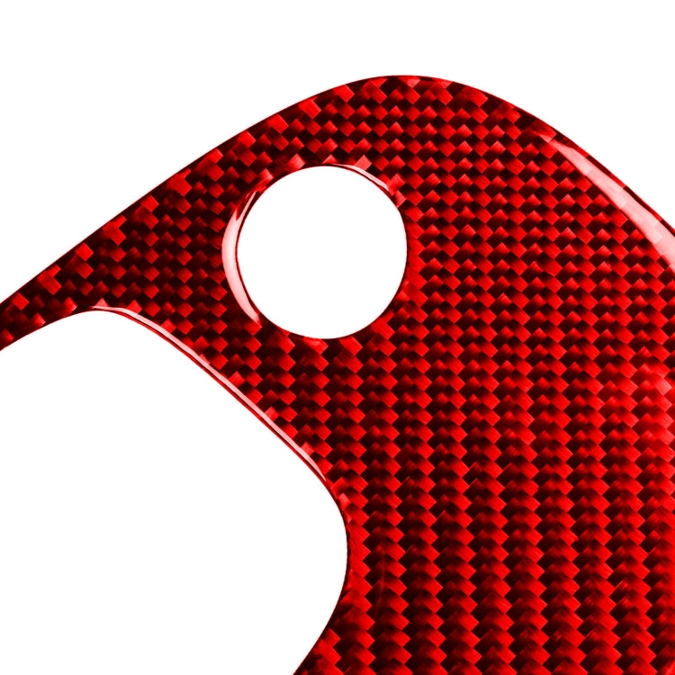 3 in 1 Carbon Fiber Car Gear Panel Sticker Kits C for Chevrolet Corvette C5 1998-2004, Left Drive (Red)