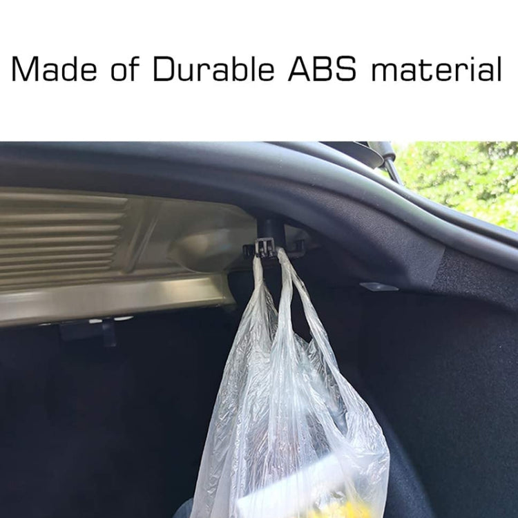 Car Trunk Grocery Bag Hook for Tesla Model 3(Black)