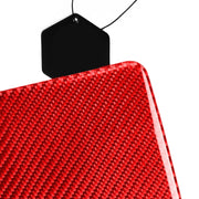 For Tesla Model 3 2017-2022 / Model Y 2000- Car Carbon Fiber Central Control Decorative Sticker (Red)