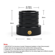 For Jeep Wrangler JK TJ Dana 30/44 Car Modification Front inner Outer Shaft Tube Seal Kit (Black)