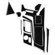 For Chevrolet Corvette C7 2014-2019 11 in 1 Car Gear Water Cup Panel Decorative Sticker, Left Drive - Car Interior Mouldings by PMC TechLife | Online Shopping South Africa | PMC TechLife | Buy Now Pay Later Mobicred
