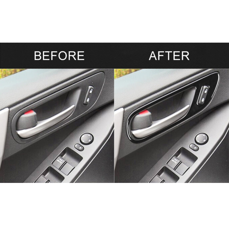 For Mazda 3 Axela 2010-2013 4 in 1 Car Door Handle Decorative Sticker, Left and Right Drive Universal