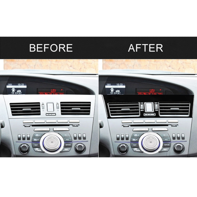 For Mazda 3 Axela 2010-2013 2 in 1 Car Central Vent Set A Decorative Sticker, Left Drive