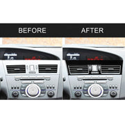 For Mazda 3 Axela 2010-2013 2 in 1 Car Central Vent Set A Decorative Sticker, Left Drive