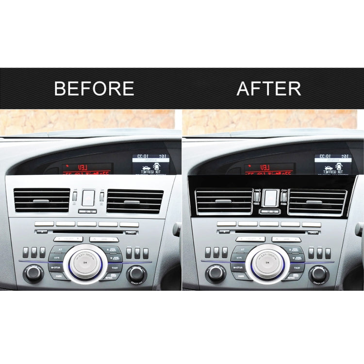 For Mazda 3 Axela 2010-2013 2 in 1 Car Central Vent Set A Decorative Sticker, Right Drive