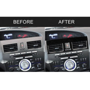 For Mazda 3 Axela 2010-2013 2 in 1 Car Central Vent Set B Decorative Sticker, Left Drive
