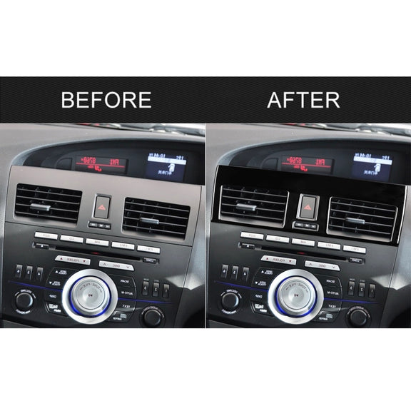 For Mazda 3 Axela 2010-2013 2 in 1 Car Central Vent Set B Decorative Sticker, Right Drive