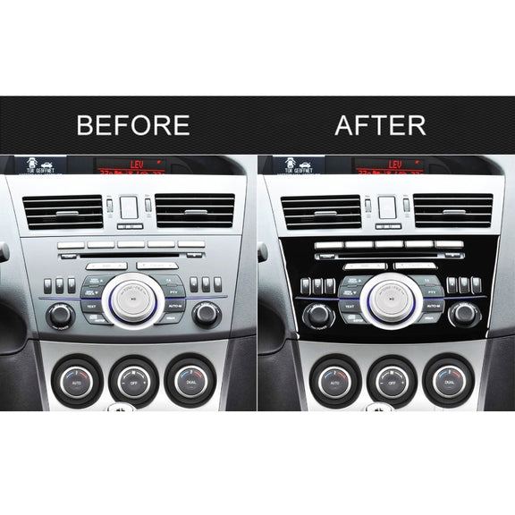 For Mazda 3 Axela 2010-2013 Car Radio Panel Decorative Sticker, Left and Right Drive Universal