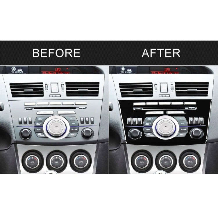 For Mazda 3 Axela 2010-2013 Car Radio Panel Decorative Sticker, Left and Right Drive Universal